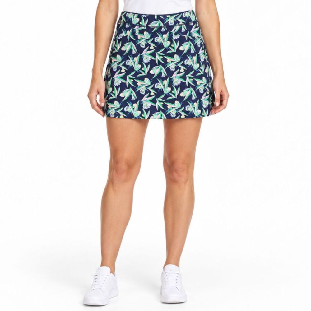 RLX Ralph Lauren 4 Way Stretch Aim Pleated Golf Skort In Floral Botanical S